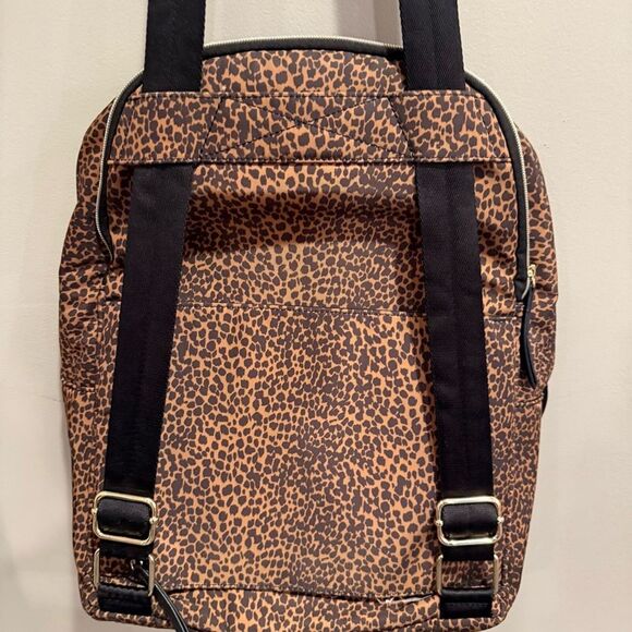 Stella & Dot Leopard Animal Print Lady Boss Backpack Mobwife Travel Laptop Bag - Picture 4 of 16